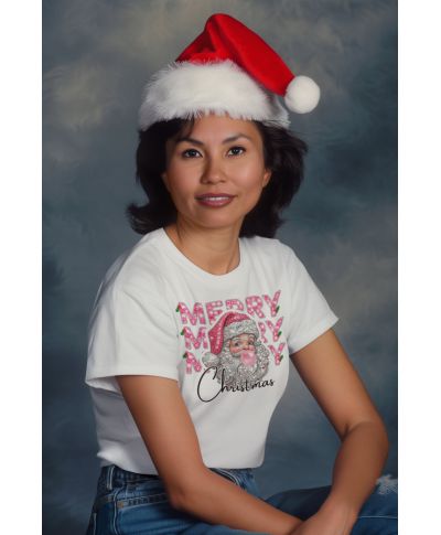 Koszulka damska Święty Mikołaj Blask Kryształowy Design świąteczny motyw