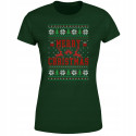 Koszulka damska Świąteczna Merry Christmas choinki ugly sweater