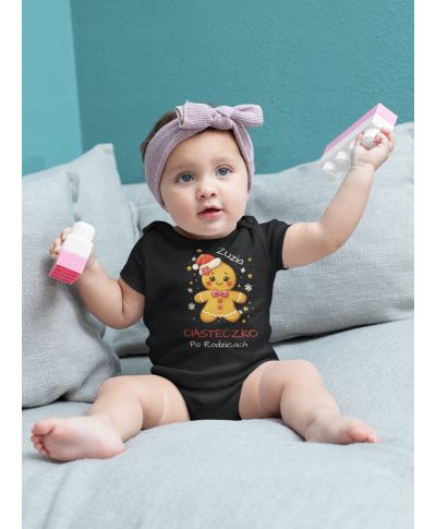 Body dziecięce Świąteczne dla dziewczynki Ciasteczko po Rodzicach Imię