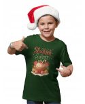 Koszulka dziecięca Świąteczna Słodkich Świąt z kolorowymi słodyczami