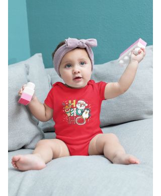 Body dziecięce świąteczne Mikołaj renifer HO HO HO pingwin święta styl