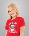 Koszulka dziecięca Świąteczna Mikołaj Skibidi Rizzmas śmieszna na święta