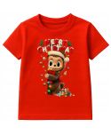 Koszulka dziecięca Świąteczna Merry Christmas z uroczą postacią Labubu
