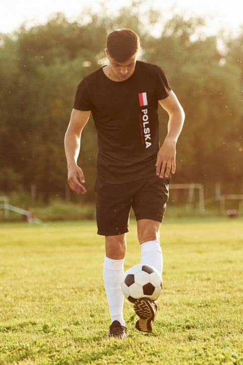Koszulka męska Polska - Nasza Siła, Nasza Pasja patriotyczna T-shirt męski — zdjęcie 5