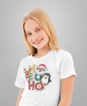 Koszulka dziecięca świąteczna Mikołaj renifer HO HO HO pingwin święta styl