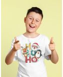 Koszulka dziecięca świąteczna Mikołaj renifer HO HO HO pingwin święta styl