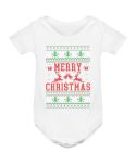 Body dziecięce Świąteczne Merry Christmas choinki ugly sweater