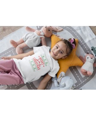 Koszulka dziecięca Świąteczna Merry Christmas choinki ugly sweater