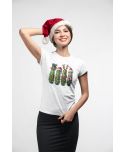 "Koszulka damska Świąteczna przebrane Ogórki świąteczne w słoikach "