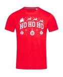 Koszulka męska Świąteczna HO HO HO w stylu klasycznym na co dzień renifery