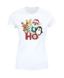 Koszulka damska świąteczna Mikołaj renifer HO HO HO pingwin święta styl