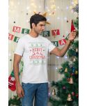 Koszulka męska Świąteczna Merry Christmas choinki ugly sweater