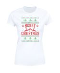 Koszulka damska Świąteczna Merry Christmas choinki ugly sweater