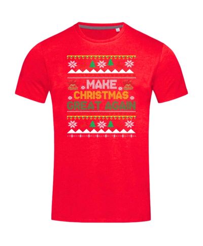 Koszulka męska Świąteczna ugly sweater Make Christmas Great Again