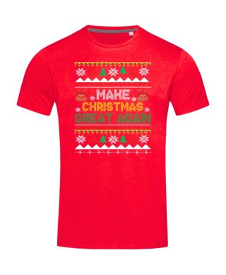 Koszulka męska Świąteczna ugly sweater Make Christmas Great Again