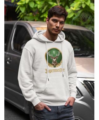 Bluza męska Świąteczna Jeleń Krzyż Zielony Ozdobny złoto symbol złote