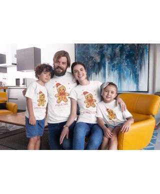 Koszulka damska Świąteczna Mama Ciacho Super Babeczka Wpisz Imię