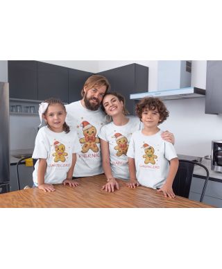 Koszulka męska Świąteczna Tata Ciacho Piernik Im starszy tym lepszy Imię