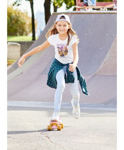 Koszulka dziecięca Huntrix K-Pop Demon Hunters dla fanek magii i muzyki