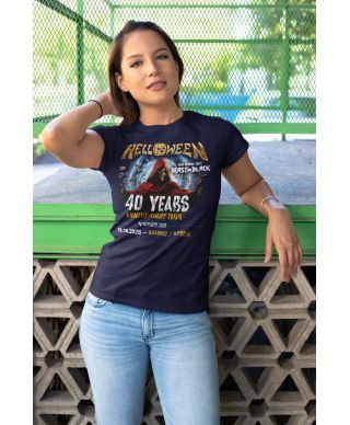 Koszulka damska na koncert zespołu Helloween 40 Years Tour 2025 Katowice