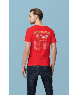 Koszulka męska na koncert zespołu Helloween 40 Years Tour 2025 Katowice