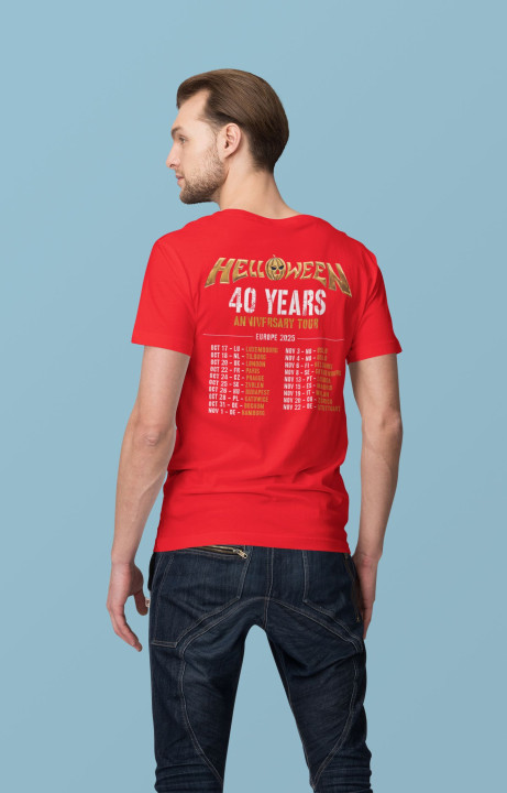 Koszulka męska na koncert zespołu Helloween 40 Years Tour 2025 Katowice — zdjęcie 7