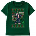 Koszulka dziecięca Świąteczna śmieszna Yeti Six Seven 6 7 ugly sweater