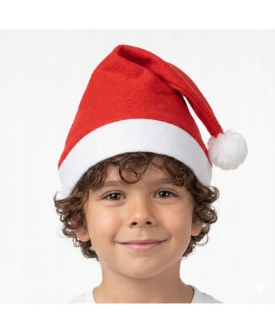 Czapka Świętego Mikołaja dziecięca na Święta Boże Narodzenie sesje kostium