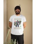 Koszulka męska Świąteczna śmieszna Yeti Six Seven 6 7 ugly sweater
