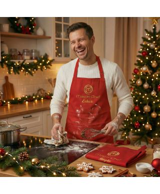Fartuch Master Chief szef kuchni Świąteczny prezent na Święta Wpisz imię