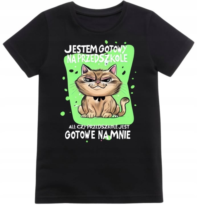 Koszulka dziecięca Jestem Gotowy na Przedszkole śmieszny t-shirt