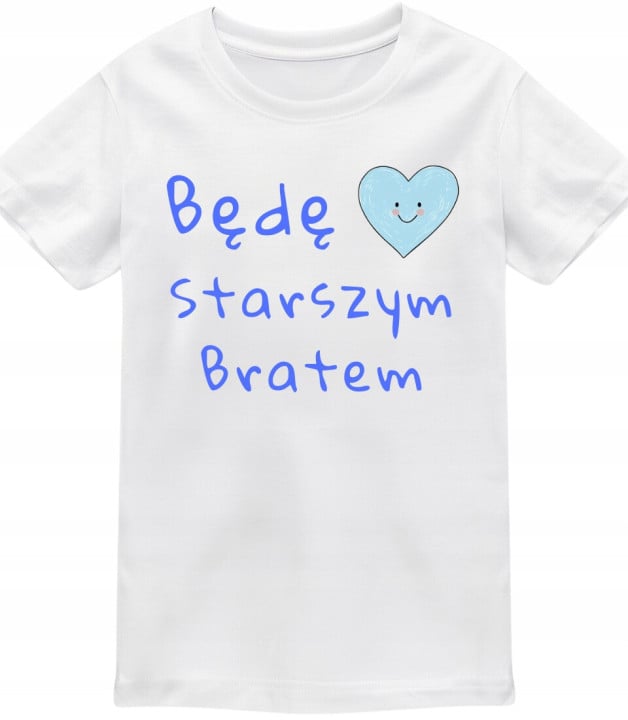Koszulka dziecięca dla chłopca Będę Starszym Bratem uroczy t-shirt prezent