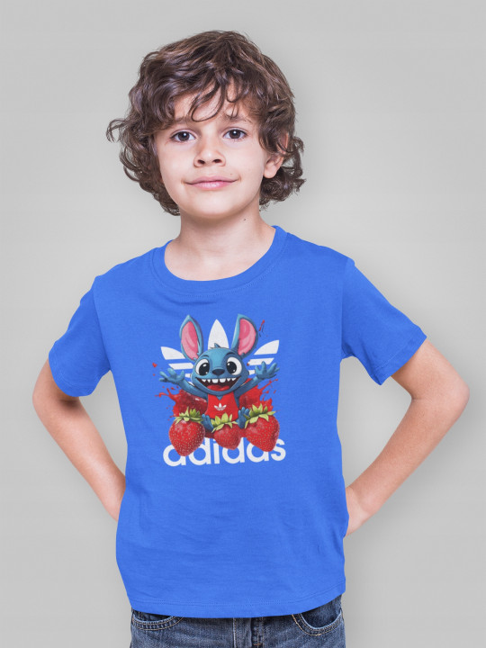 Koszulka dziecięca Stitch Stich parodia znanej marki Truskawki T-shirt — zdjęcie 2