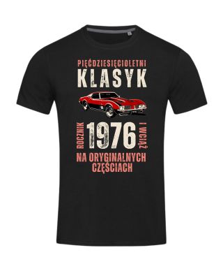 Koszulka męska prezent na 50 urodziny Klasyk na Oryginalnych Częściach 1976