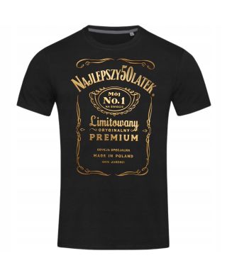 Koszulka męska Najlepszy 50 latek Nr. 1 Premium prezent na urodziny