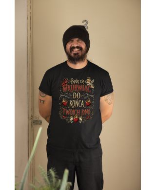 Koszulka męska Diabełek Aniołek Do Końca Twoich Dni t-shirt na walentynki