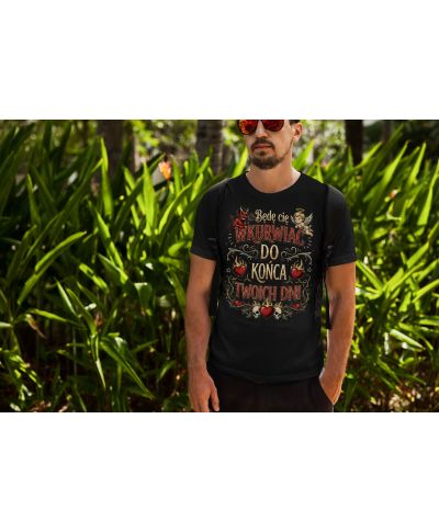 Koszulka męska Diabełek Aniołek Do Końca Twoich Dni t-shirt na walentynki