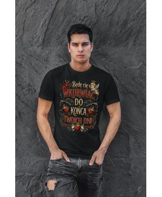 Koszulka męska Diabełek Aniołek Do Końca Twoich Dni t-shirt na walentynki