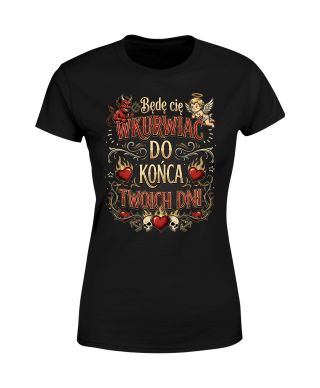 Koszulka damska Diabełek Aniołek Do Końca Twoich Dni t-shirt na walentynki