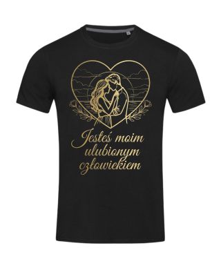 Koszulka męska Jesteś moim ulubionym człowiekiem prezent na walentynki