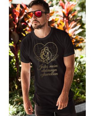 Koszulka męska Jesteś moim ulubionym człowiekiem prezent na walentynki