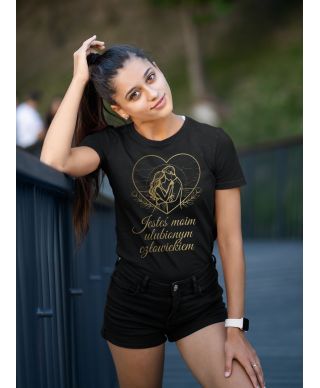 Koszulka damska Jesteś moim ulubionym człowiekiem prezent na walentynki