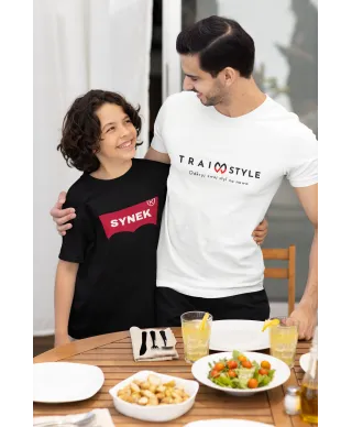 Koszulka dziecięca z nadrukiem dowolnym własnym napisem parodia t-shirt