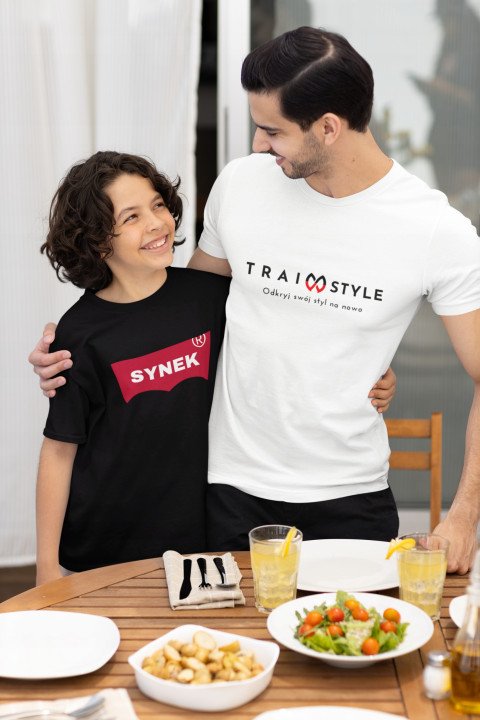 Koszulka dziecięca z nadrukiem dowolnym własnym napisem parodia t-shirt — zdjęcie 6