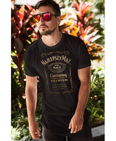 Koszulka męska Najlepszy Mąż Świata T-shirt Premium edycja specjalna