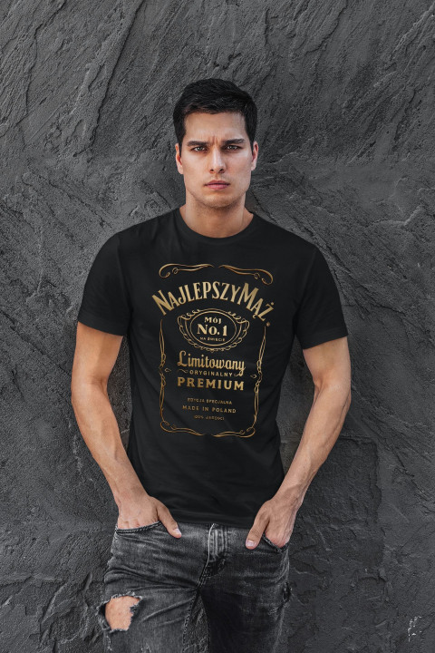 Koszulka męska Najlepszy Mąż Świata T-shirt Premium edycja specjalna — zdjęcie 5