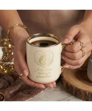 Kubek elegancki Jesteś moim ulubionym człowiekiem prezent na walentynki