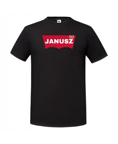 Koszulka męska z nadrukiem dowolnym własnym napisem parodia modny t-shirt