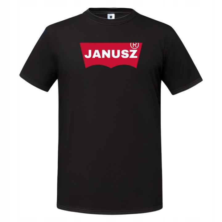 Koszulka męska z nadrukiem dowolnym własnym napisem parodia modny t-shirt — zdjęcie 2