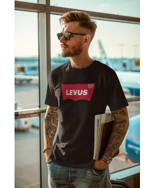 Koszulka męska z nadrukiem dowolnym własnym napisem parodia modny t-shirt